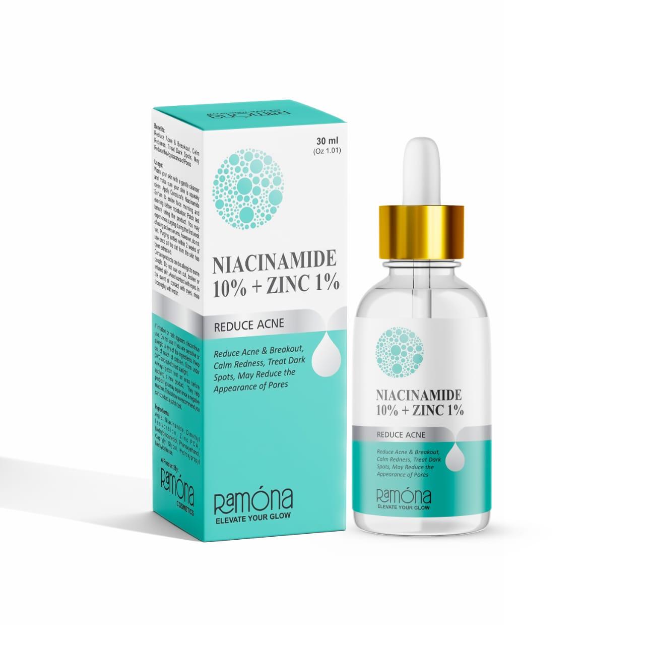 Niacinamide 10% + Zinc 1% Serum - Brightening Serum for Tone, Texture